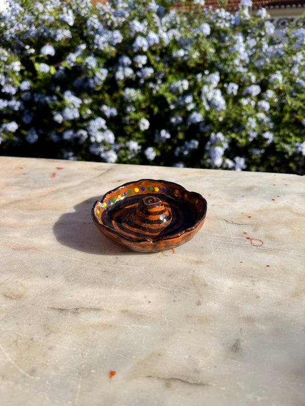 Ceramic Sombrero Ashtray, handmade in Portugal