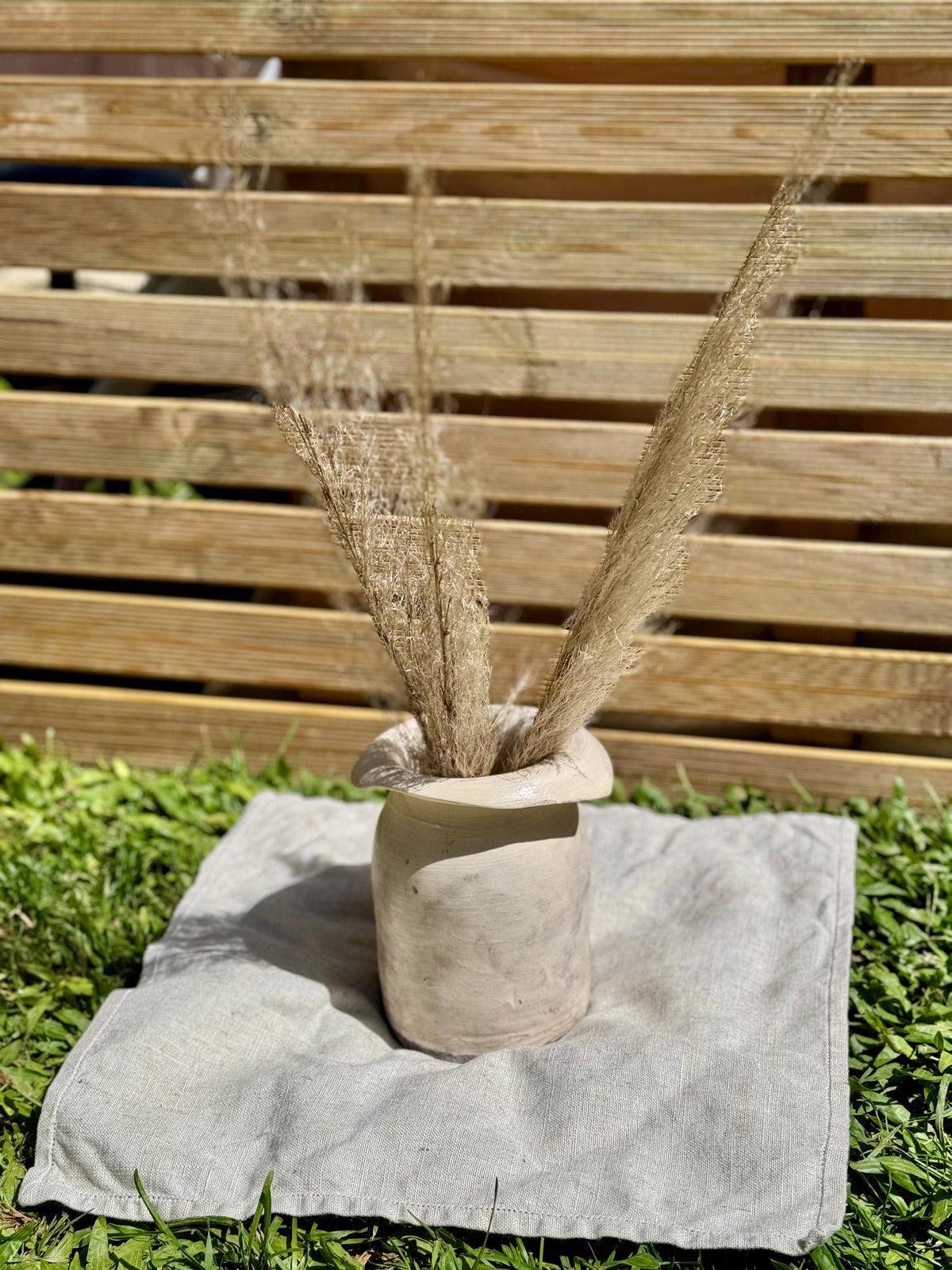 Handmade Wheel-Thrown Ceramic Vase — view 3