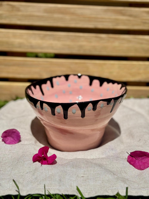 Hand-Painted Ceramic Fruit Bowl — view 2