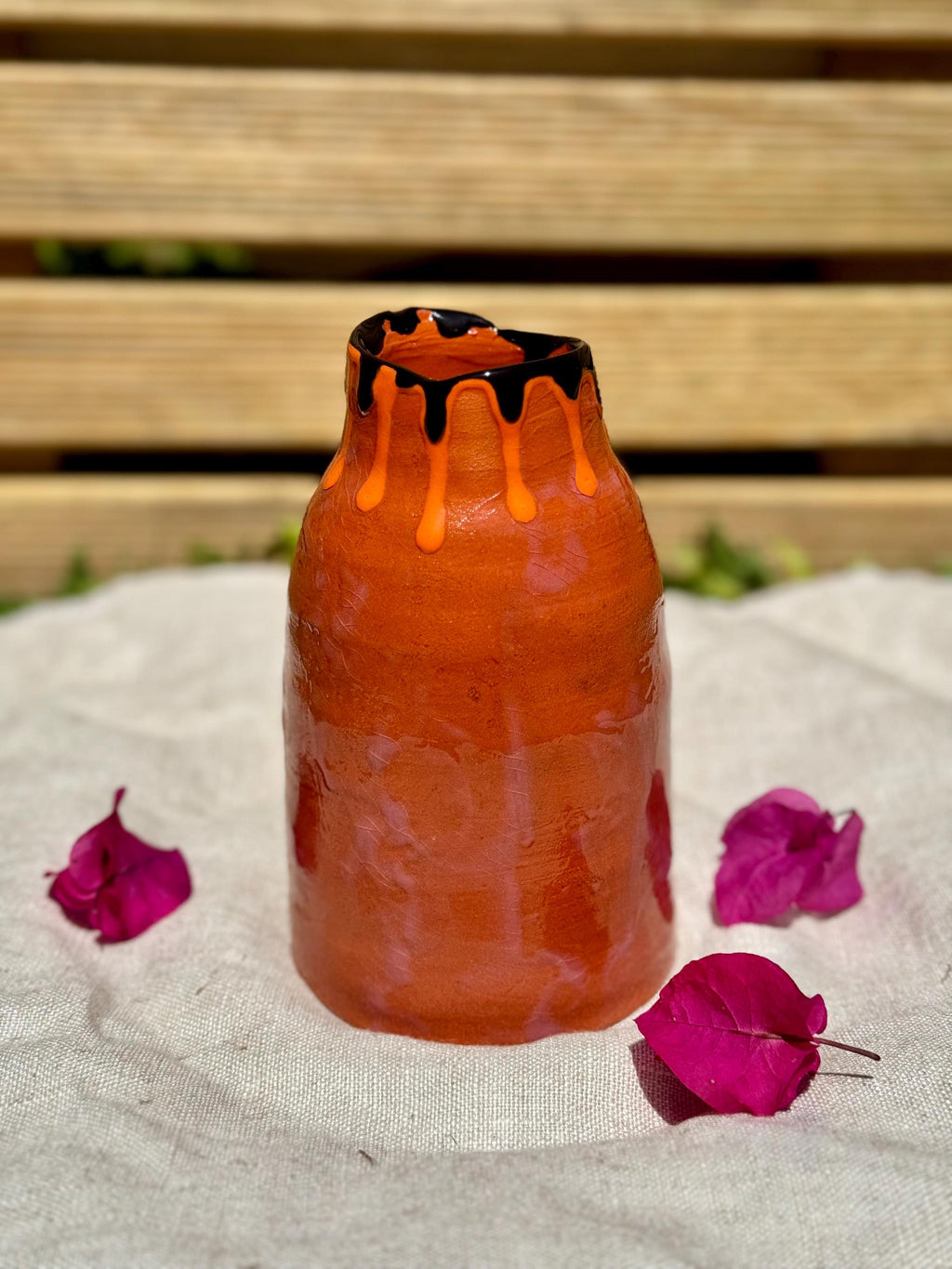 Terracotta Ceramic Vase — view 3