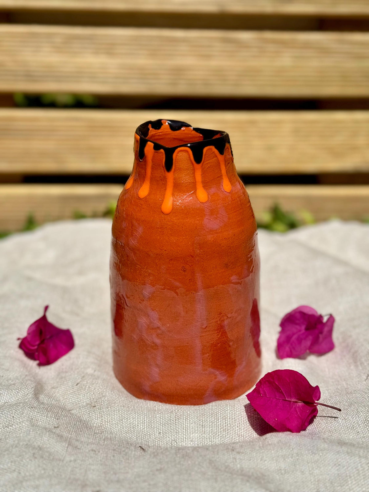 Terracotta Ceramic Vase — view 3