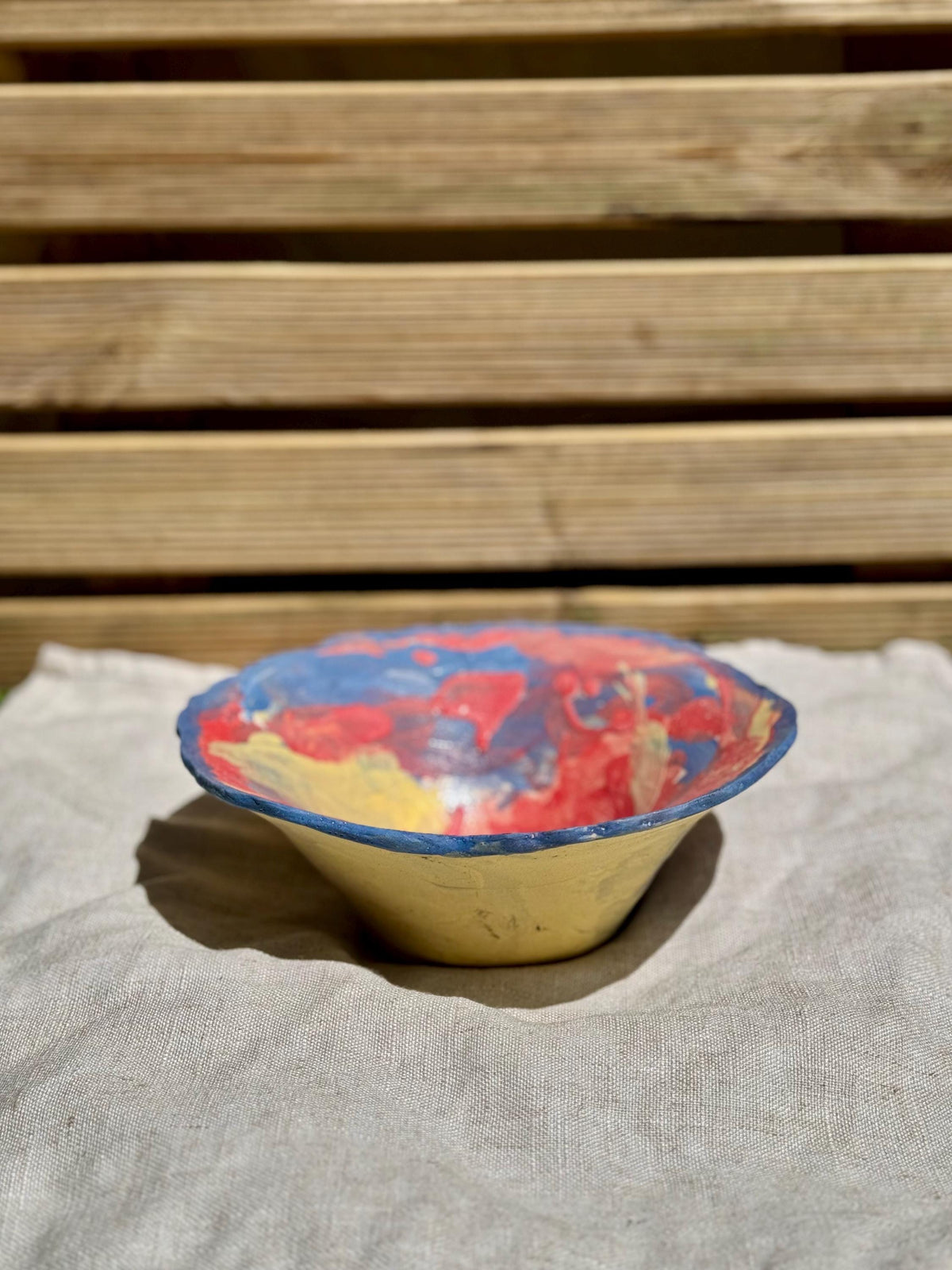 Hand-Painted Ceramic Bowl — view 4