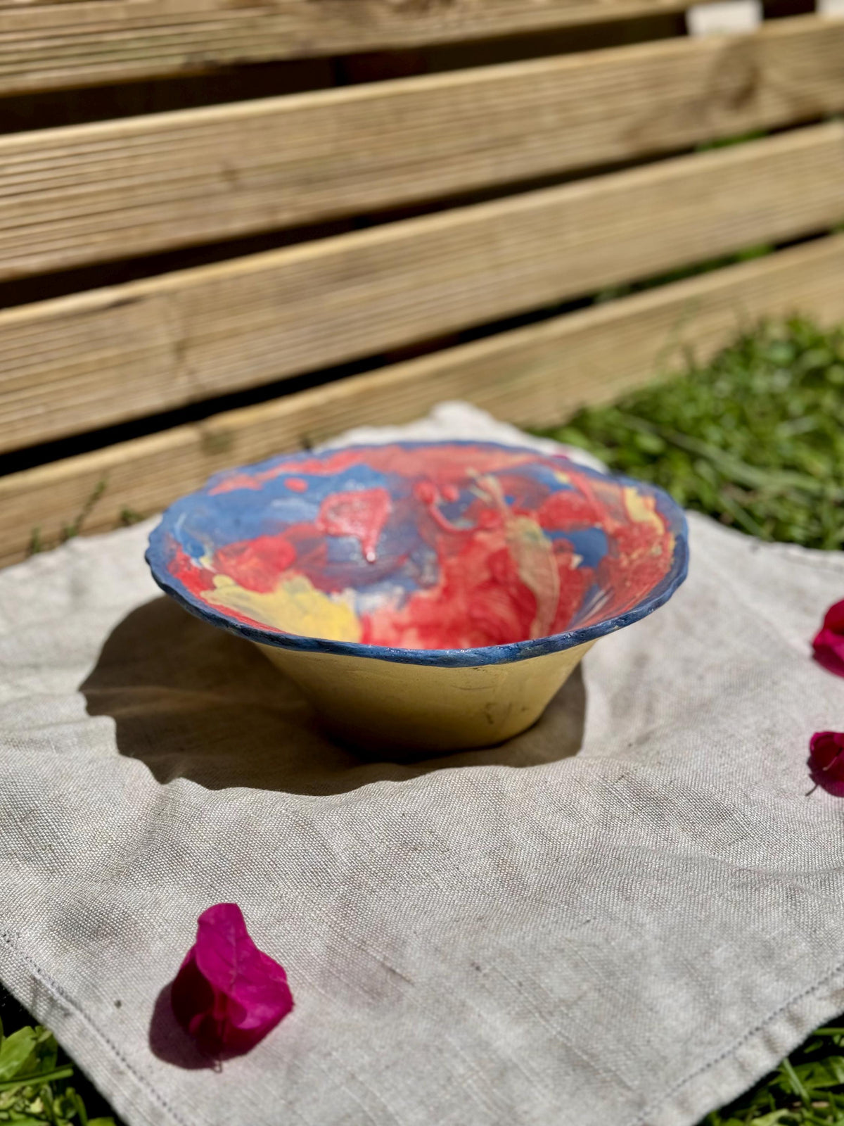 Hand-Painted Ceramic Bowl — view 2