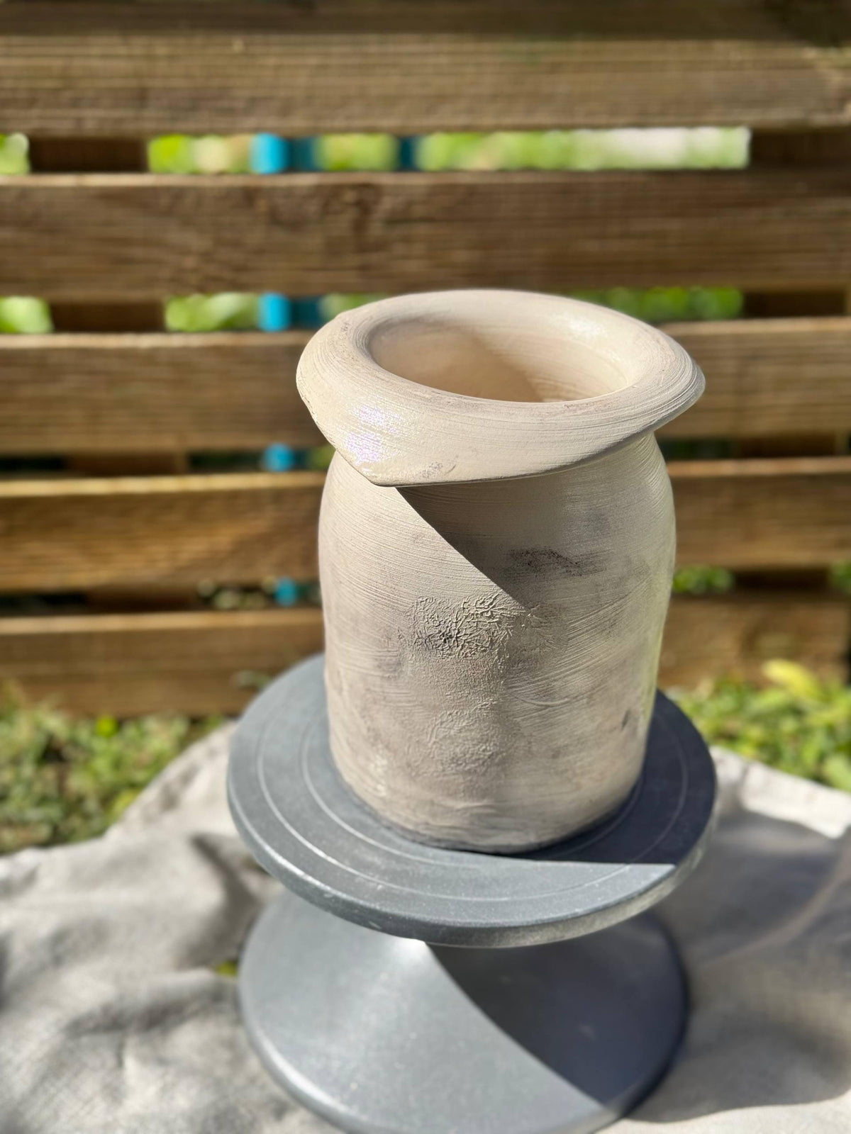 Asymmetric Rim Vase, handmade in Portugal
