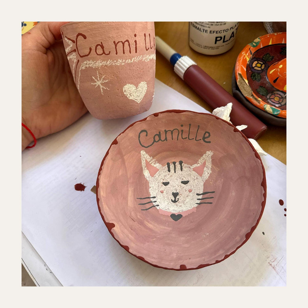 Personalized Ceramic Cup Pen Pot — view 2