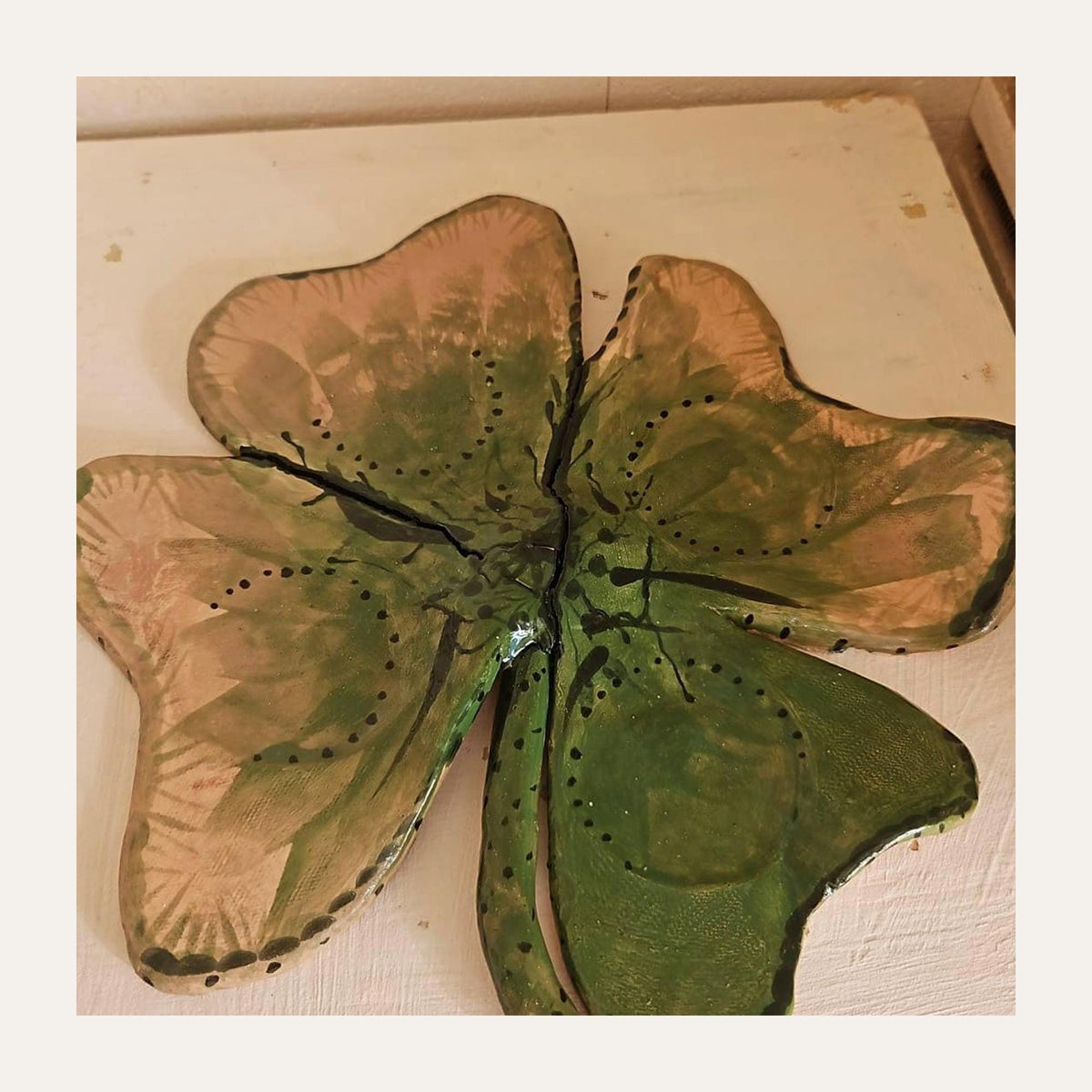 Ceramic Clover Trinket Dish — view 2