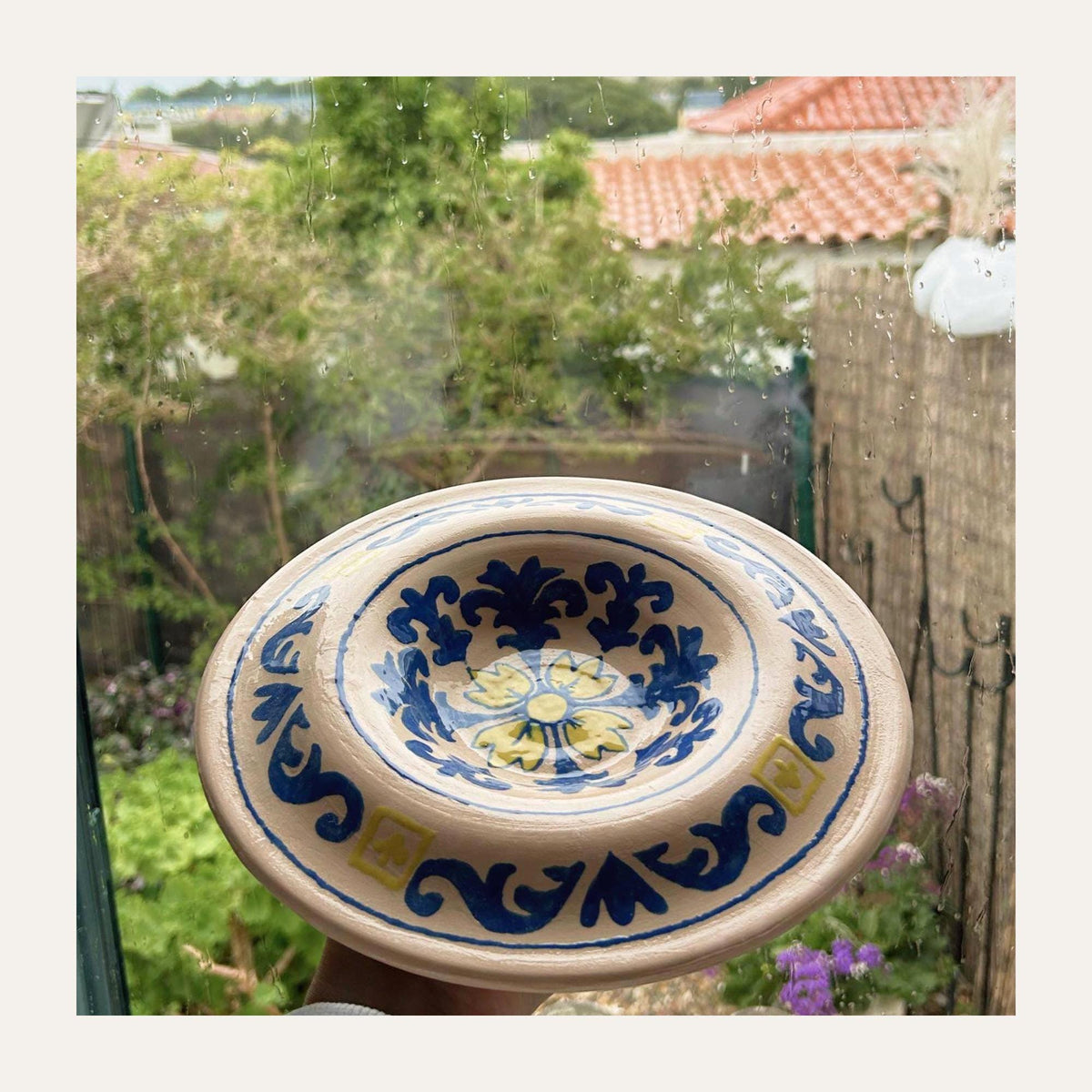 Hand-Painted Azulejo Ceramic Plate — view 2