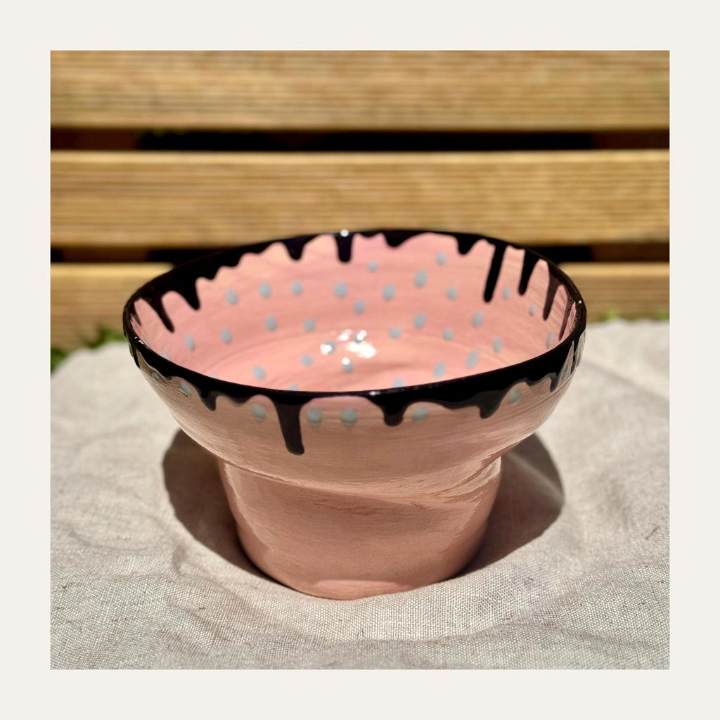 Hand-Painted Ceramic Fruit Bowl — view 6