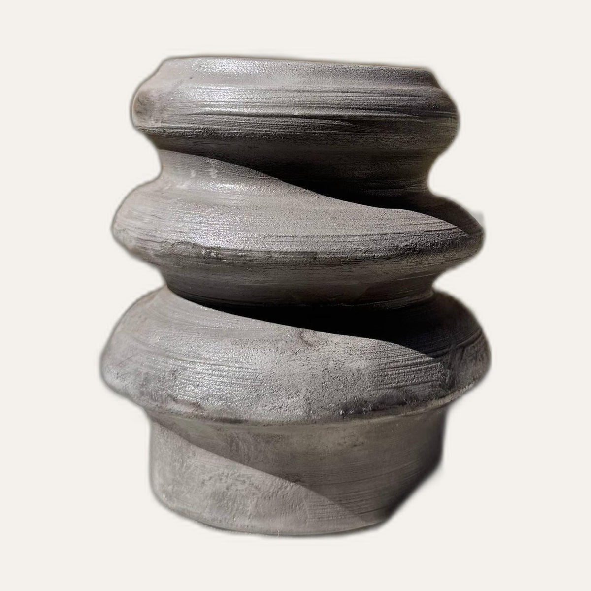 Sculptural Ceramic Vase, handmade in Portugal
