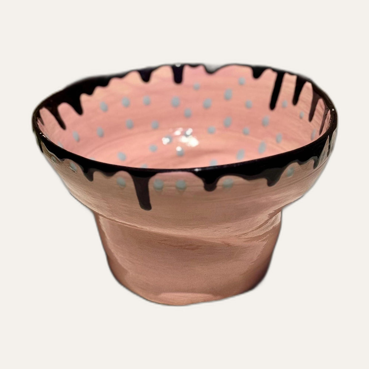 Hand-Painted Ceramic Fruit Bowl — view 5