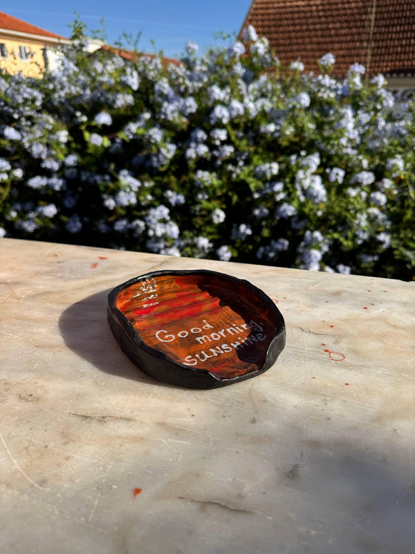Ceramic Spoon Rest, handmade in Portugal